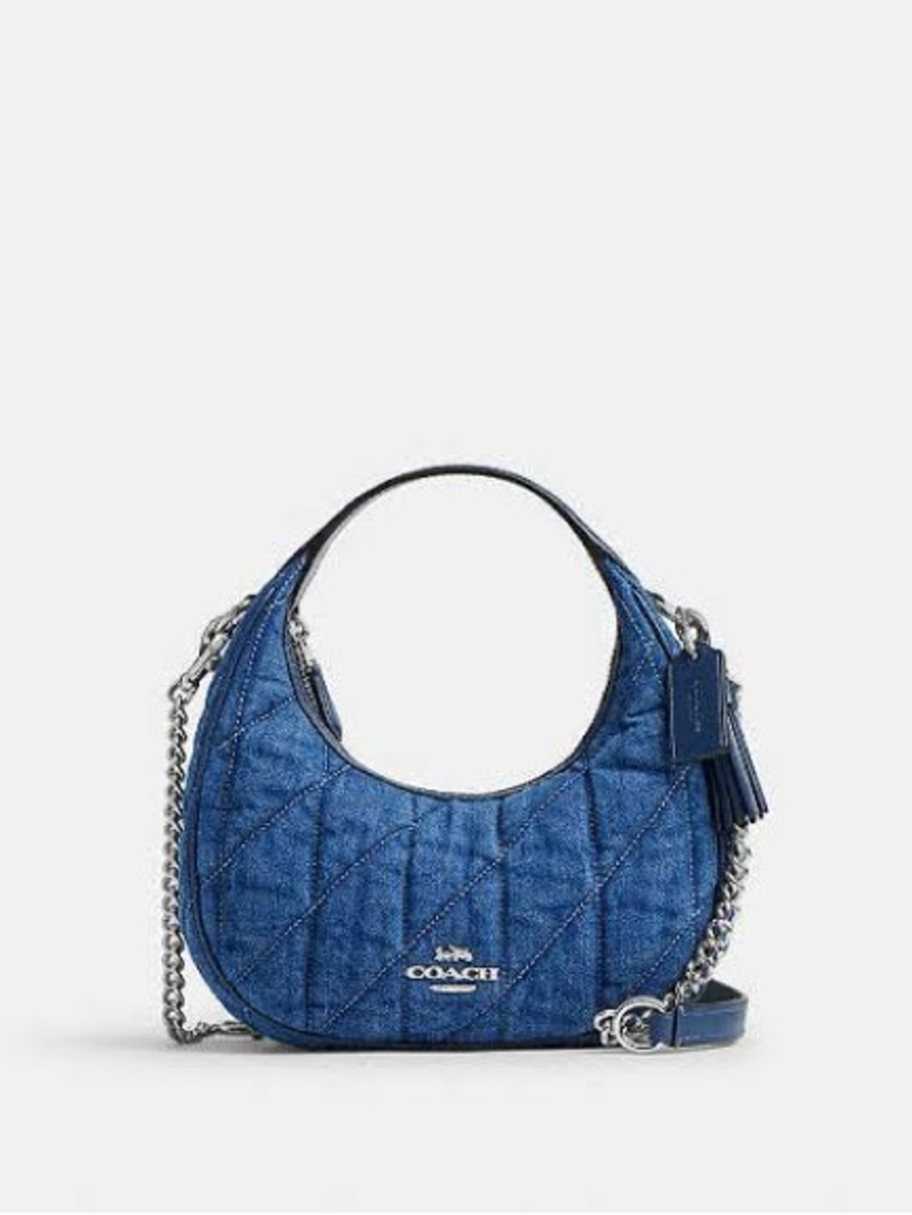 Coach Blue Denim Carmen Mini Crossbody Bag - Picture 6 of 6